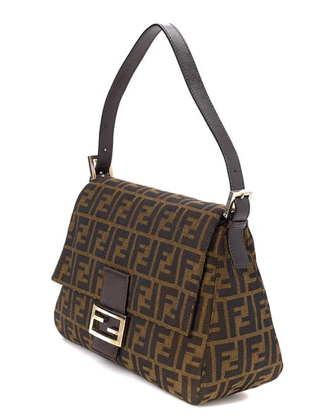 fendi mama zucca fabric shoulder bag|fendi zucca shoulder bag vintage.